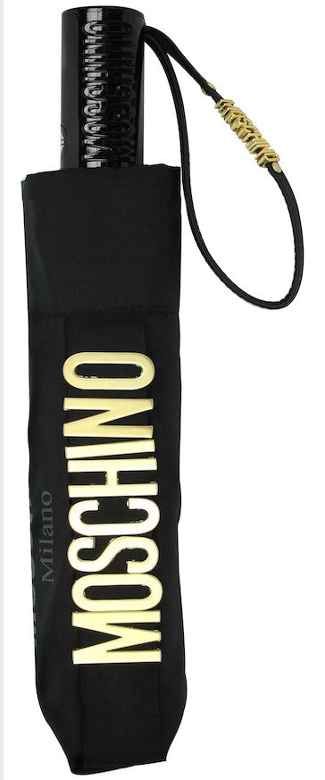 Ombrello open / close  Moschino New Metal Logo Black O20MO01