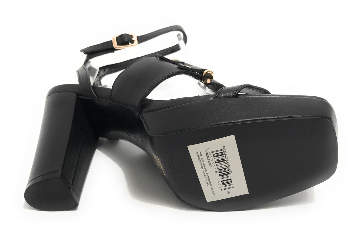 Scarpe donna décolleté Fracomina in pelle nero TC 11 DS23FR12 F723SS4003L40101-053