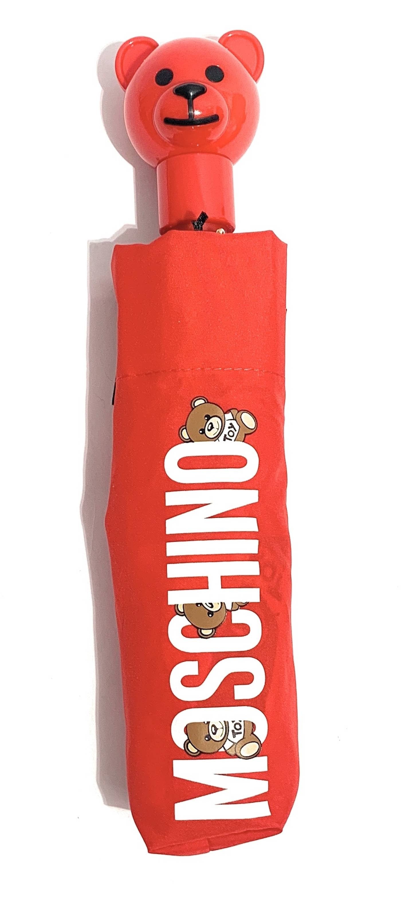 Ombrello  Moschino  retraibile open / close Logo Bear Red  O20MO14