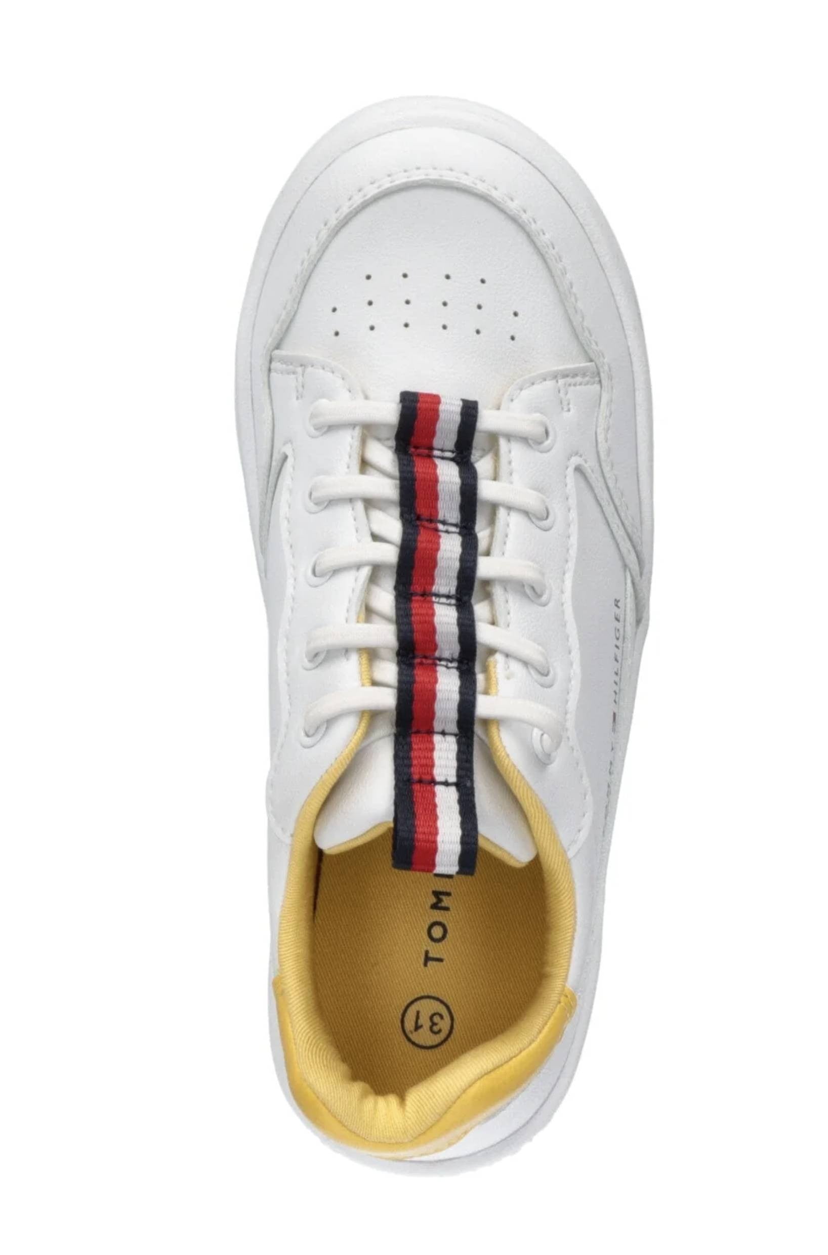Scarpe Tommy Hilfiger sneaker in ecopelle white/ yellow ZS23TH08 T3X9-32853