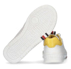 Scarpe Tommy Hilfiger sneaker in ecopelle white/ yellow ZS23TH08 T3X9-32853