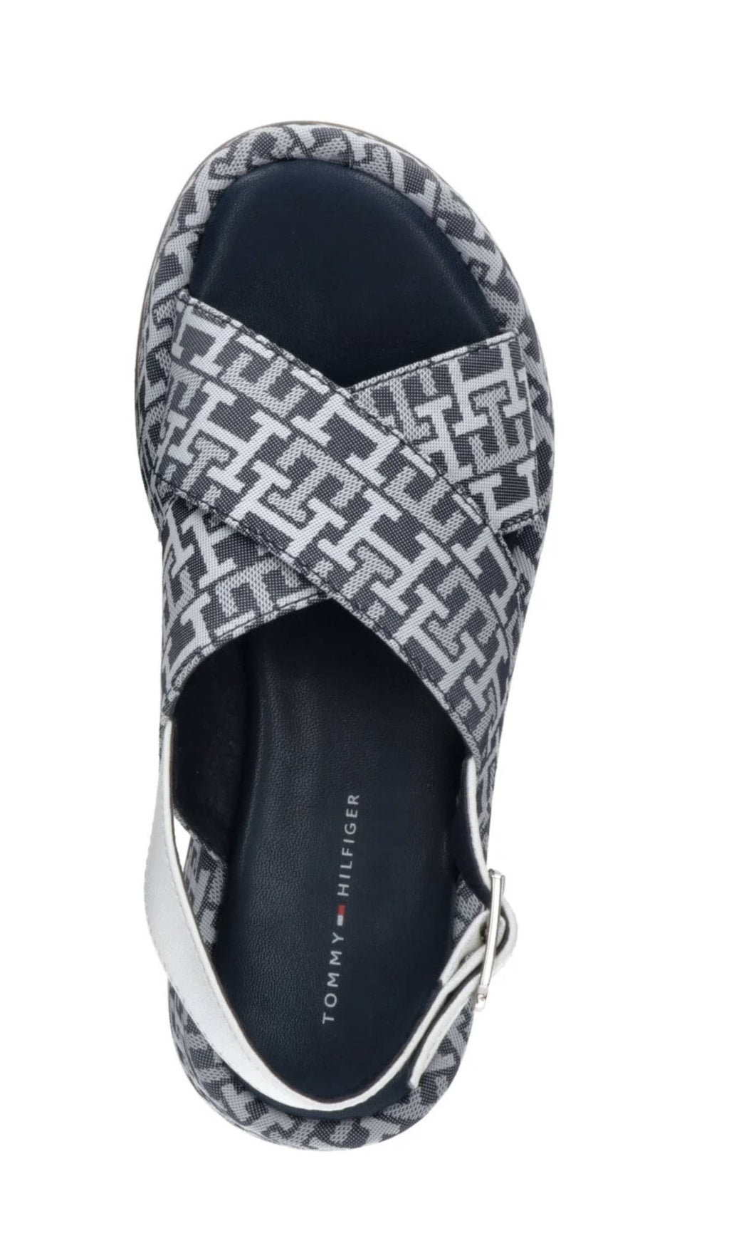 Scarpe Tommy Hilfiger sandalo blu denim/ white ZS23TH02 T3A2-32757
