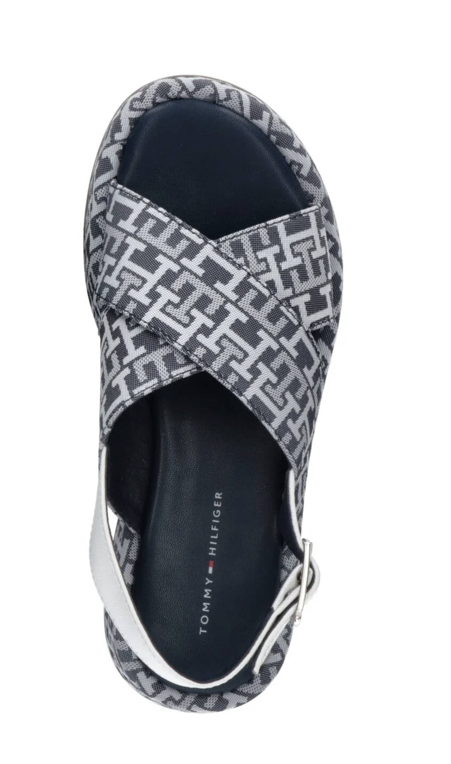 Scarpe Tommy Hilfiger sandalo blu denim/ white ZS23TH02 T3A2-32757