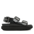 Scarpe donna Genuins sandalo Felina vegan black DS23GN04 G104240