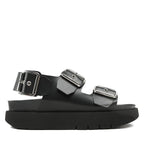 Scarpe donna Genuins sandalo Felina vegan black DS23GN04 G104240