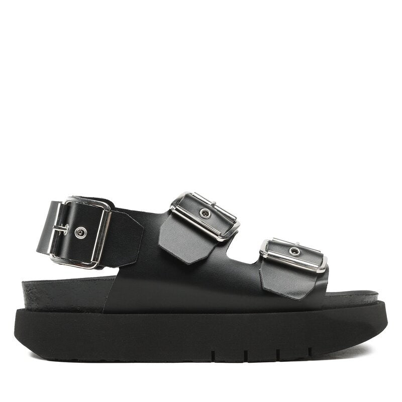 Scarpe donna Genuins sandalo Felina vegan black DS23GN04 G104240