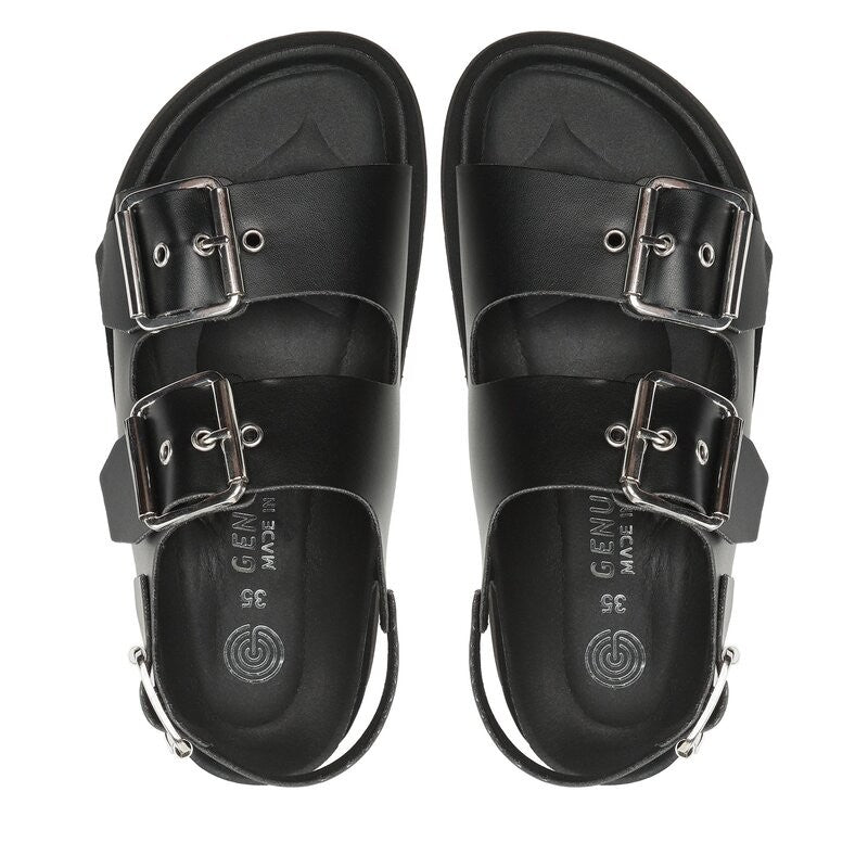 Scarpe donna Genuins sandalo Felina vegan black DS23GN04 G104240