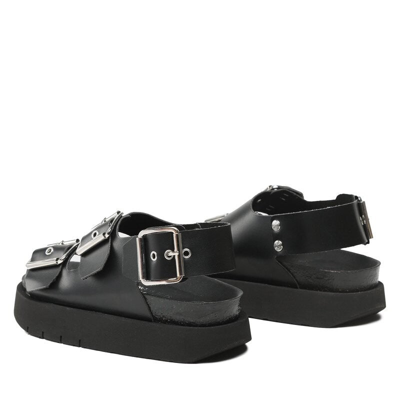Scarpe donna Genuins sandalo Felina vegan black DS23GN04 G104240