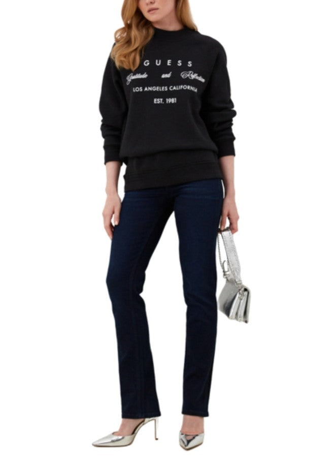 donna Guess 1981 straight jeans blu E24GU11 W3YA22D52J2