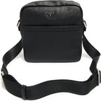 Borsa Guess tracolla uomo certosa top zip xbody flat saffiano black UB24GU07 HMECSAP3158