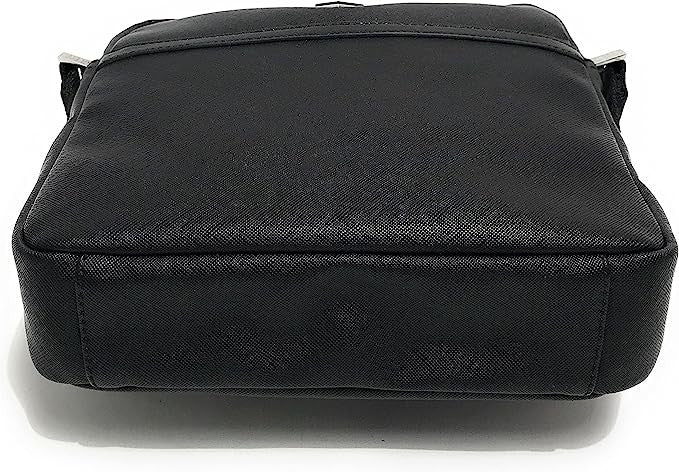 Borsa Guess tracolla uomo certosa top zip xbody flat saffiano black UB24GU07 HMECSAP3158