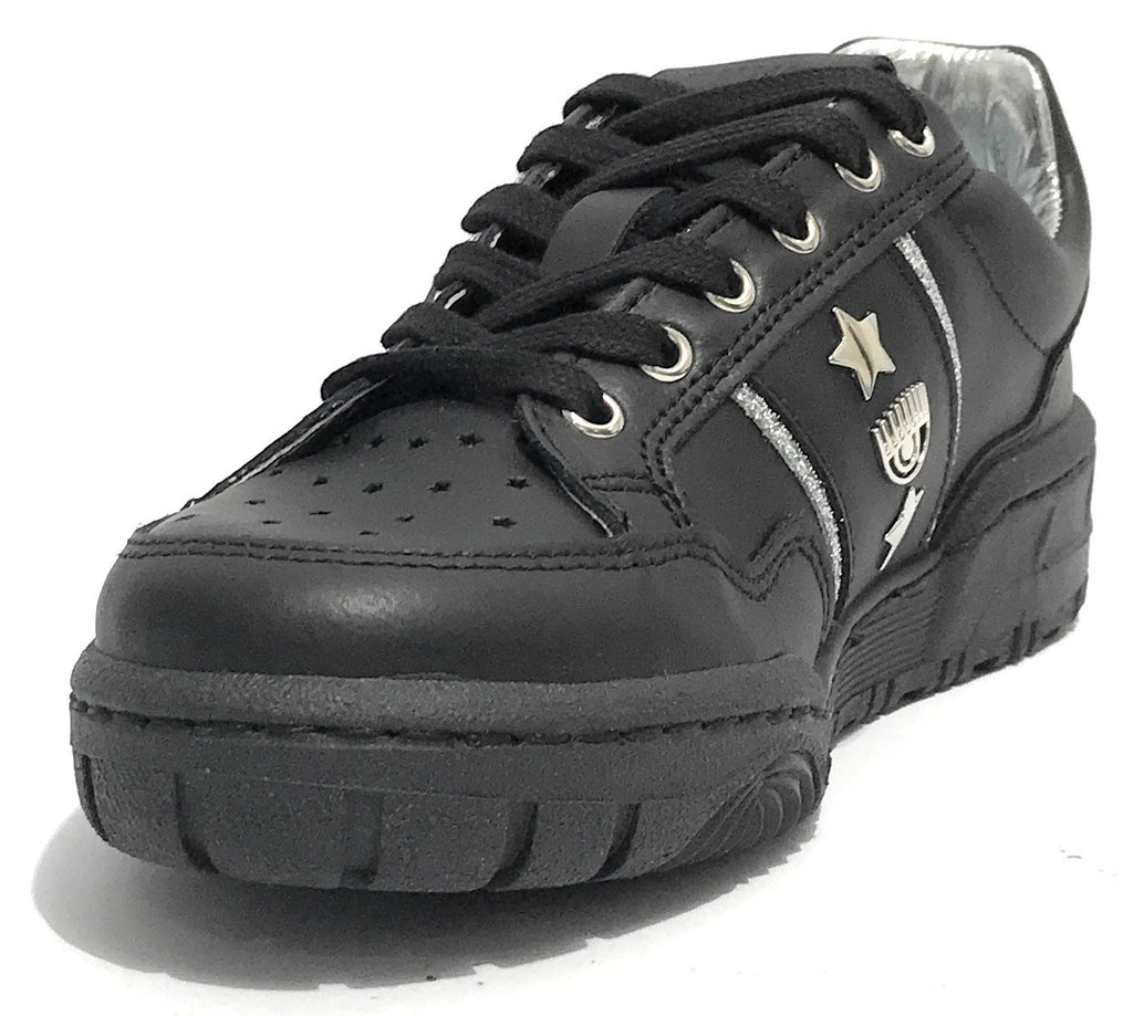 Scarpe donna sneaker Chiara Ferragni CF1 black/ silver D24CF08 CF3201 039