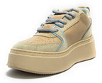 Scarpe donna sneaker Chiara Ferragni School beige/ blue D24CF04 CF3218 297