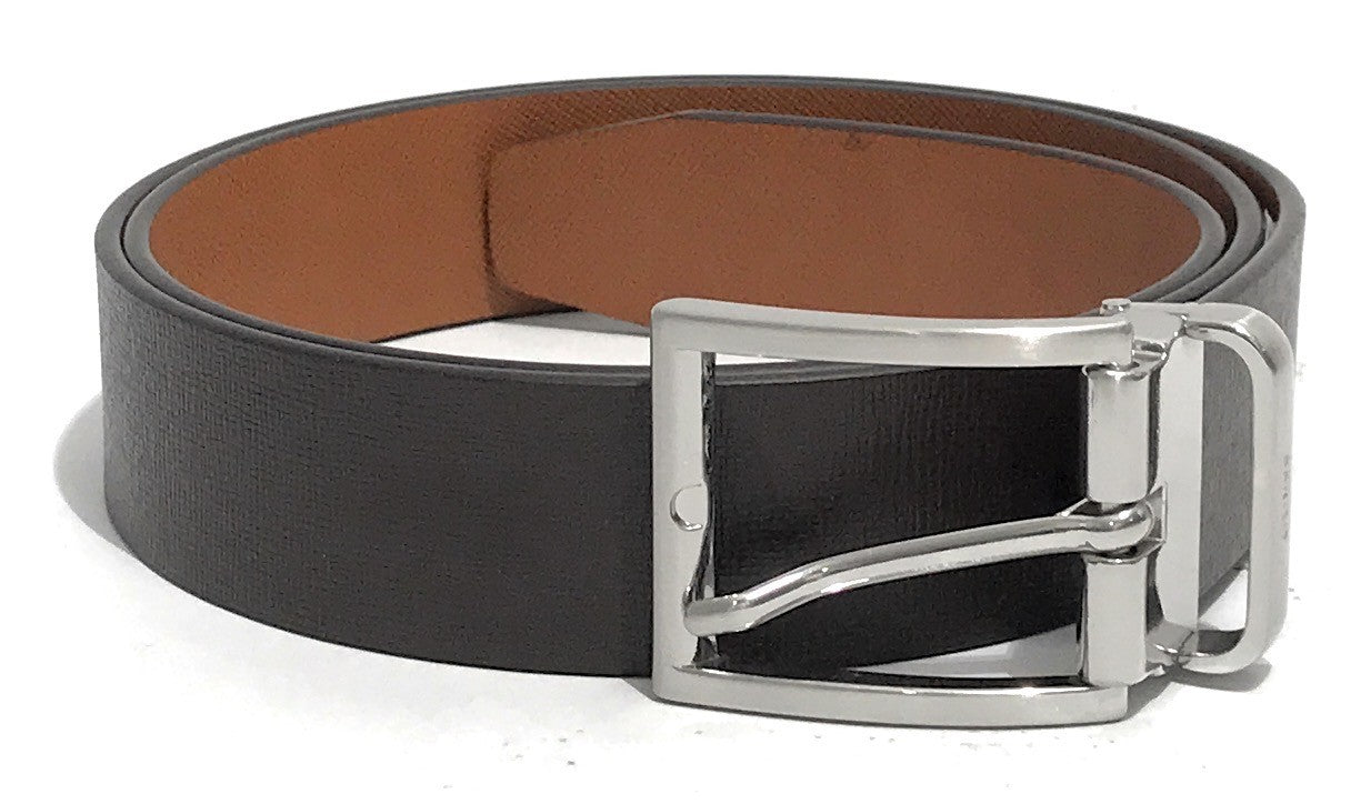 Cinta uomo Guess Certosa saffiano reversible dark brown/ cognac C24GU21 BM7787P3435