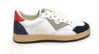 Scarpe  2B12 sneaker con lacci Play pelle bianco/navi/rosso Z24QB07