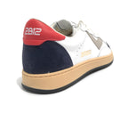 Scarpe  2B12 sneaker con lacci Play pelle bianco/navi/rosso Z24QB07