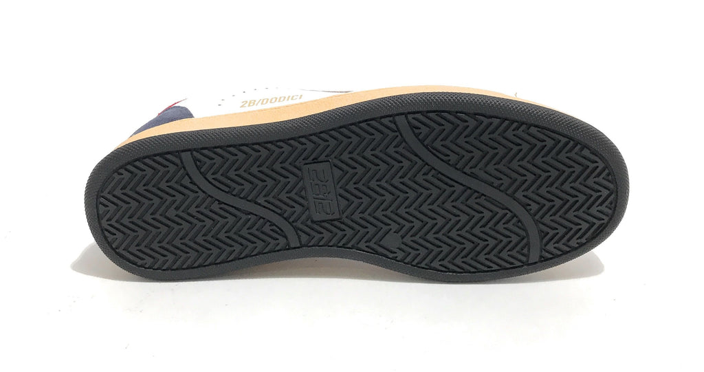 Scarpe  2B12 sneaker con lacci Play pelle bianco/navi/rosso Z24QB07