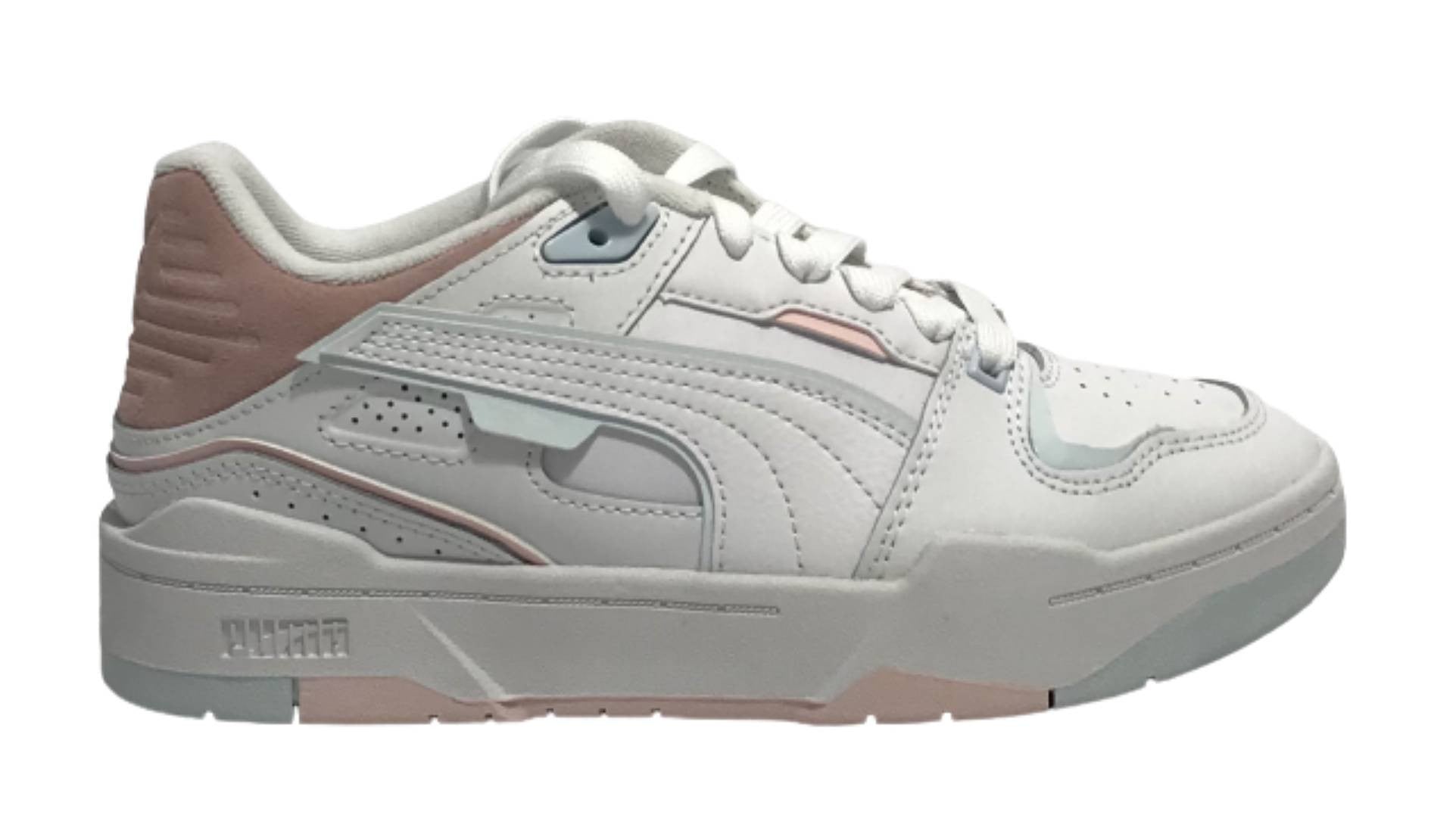 Scarpe Puma sneaker Slipstream BBall Jr white/ icy blue/ frosty pink Z24PU01 394334_04