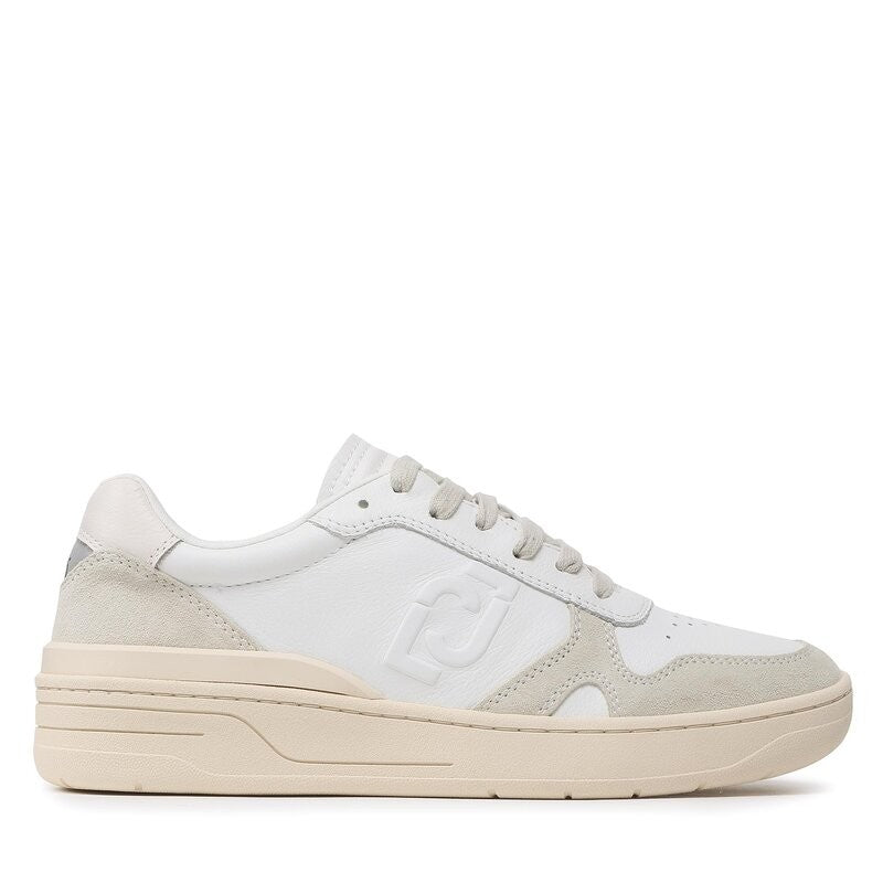 Scarpe uomo Liu-Jo sneakers Walker 01 in pelle/ suede bianco U24LJ01 7B3001