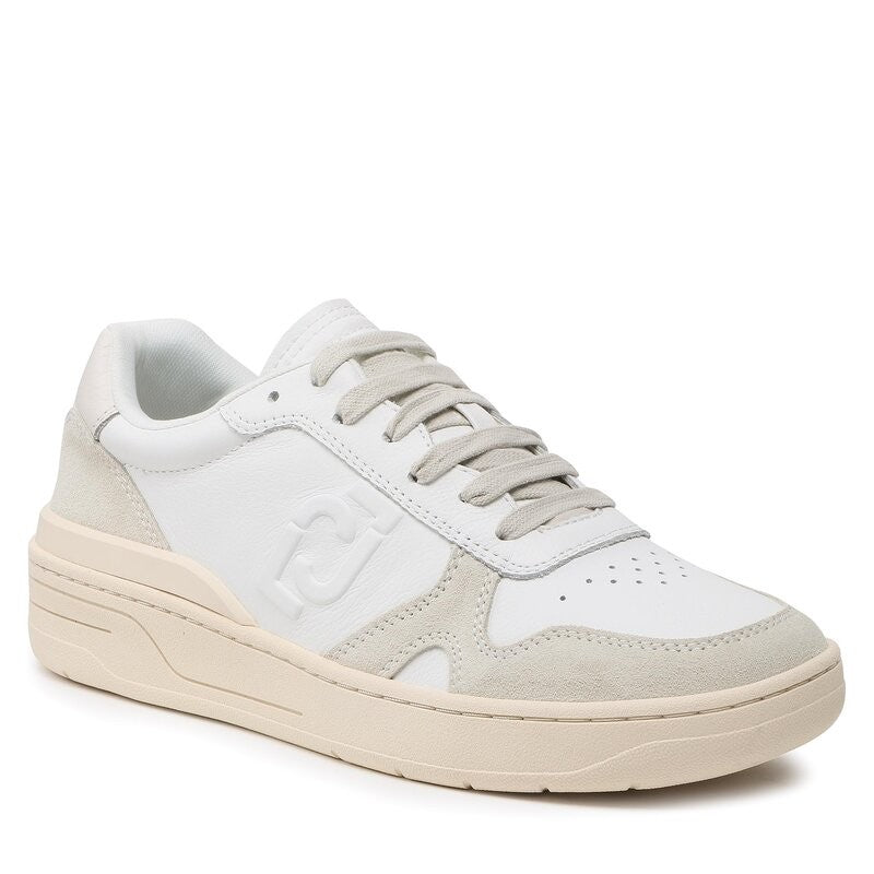 Scarpe uomo Liu-Jo sneakers Walker 01 in pelle/ suede bianco U24LJ01 7B3001