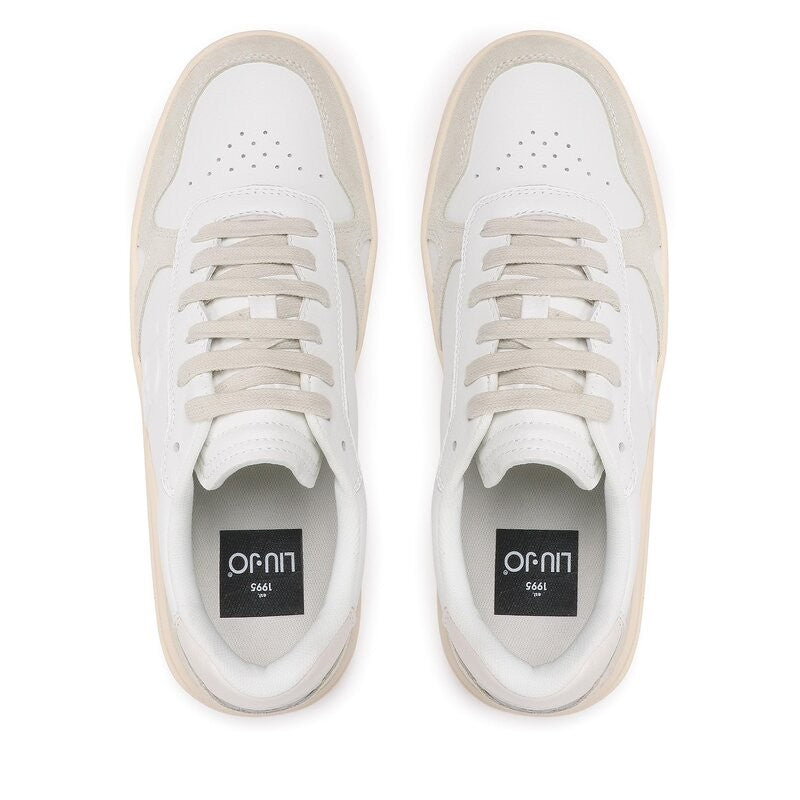 Scarpe uomo Liu-Jo sneakers Walker 01 in pelle/ suede bianco U24LJ01 7B3001