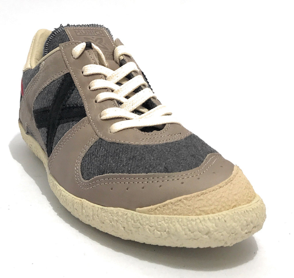 Scarpe Munich sneaker Goal in pelle nabuk grigio / tessuto grigio U24MU16 1573