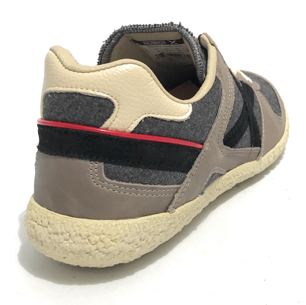 Scarpe Munich sneaker Goal in pelle nabuk grigio / tessuto grigio U24MU16 1573
