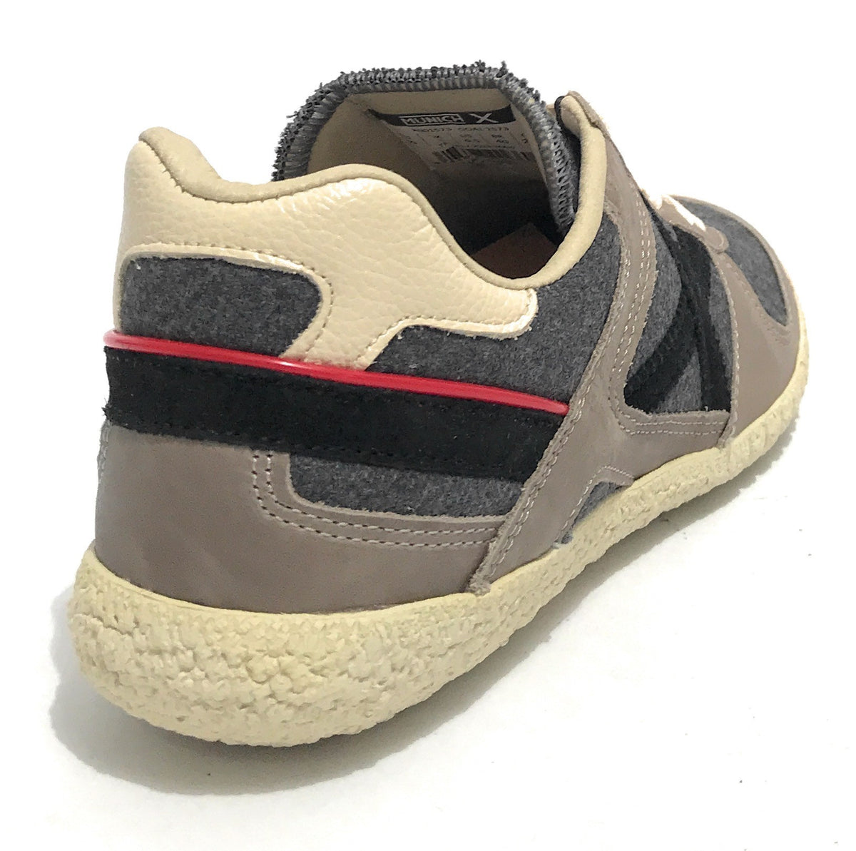 Scarpe Munich sneaker Goal in pelle nabuk grigio / tessuto grigio U24MU16 1573