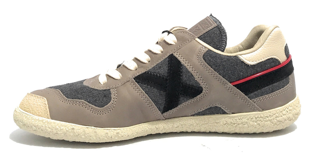 Scarpe Munich sneaker Goal in pelle nabuk grigio / tessuto grigio U24MU16 1573