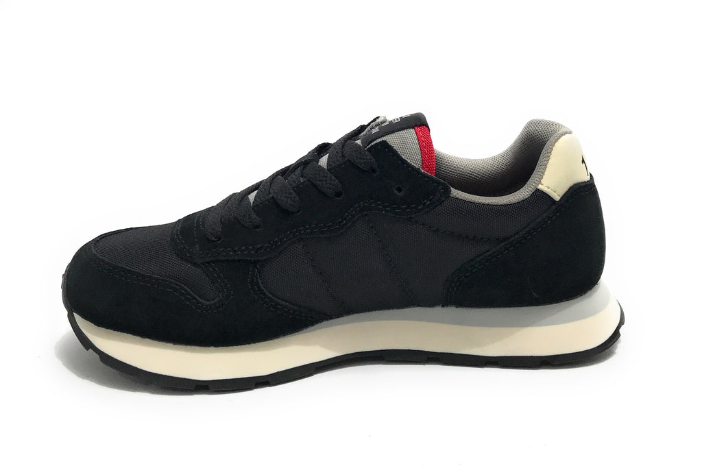 Scarpe Sun68 sneaker Boy's Tom solid suede/ nylon nero Z24SU01 Z43301T