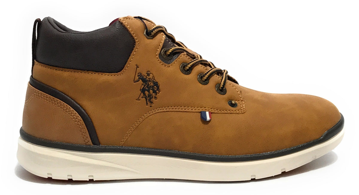 Polacchino uomo US Polo Ygor004 ecopelle tan U24UP15