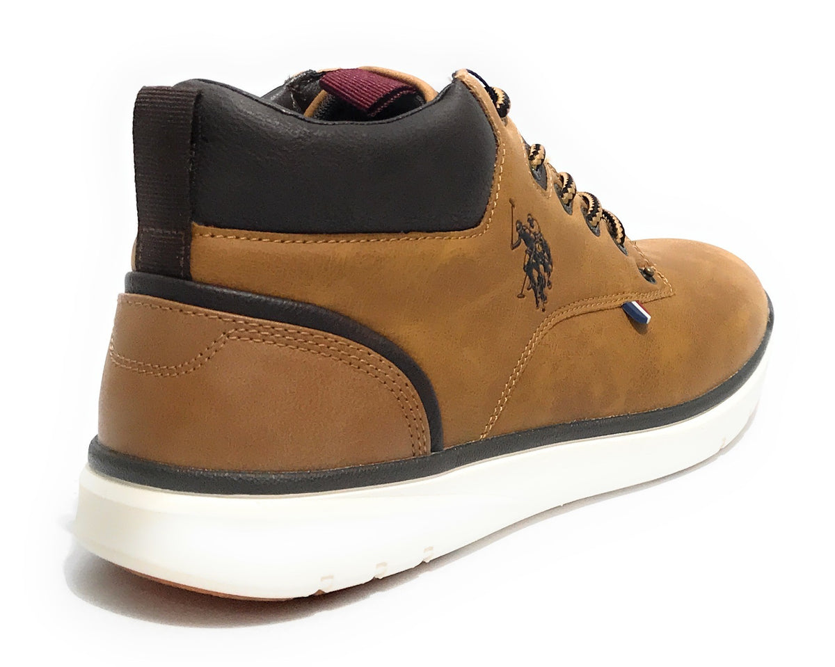 Polacchino uomo US Polo Ygor004 ecopelle tan U24UP15