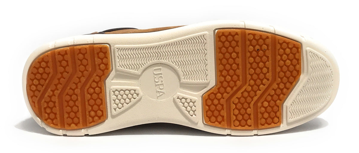 Polacchino uomo US Polo Ygor004 ecopelle tan U24UP15