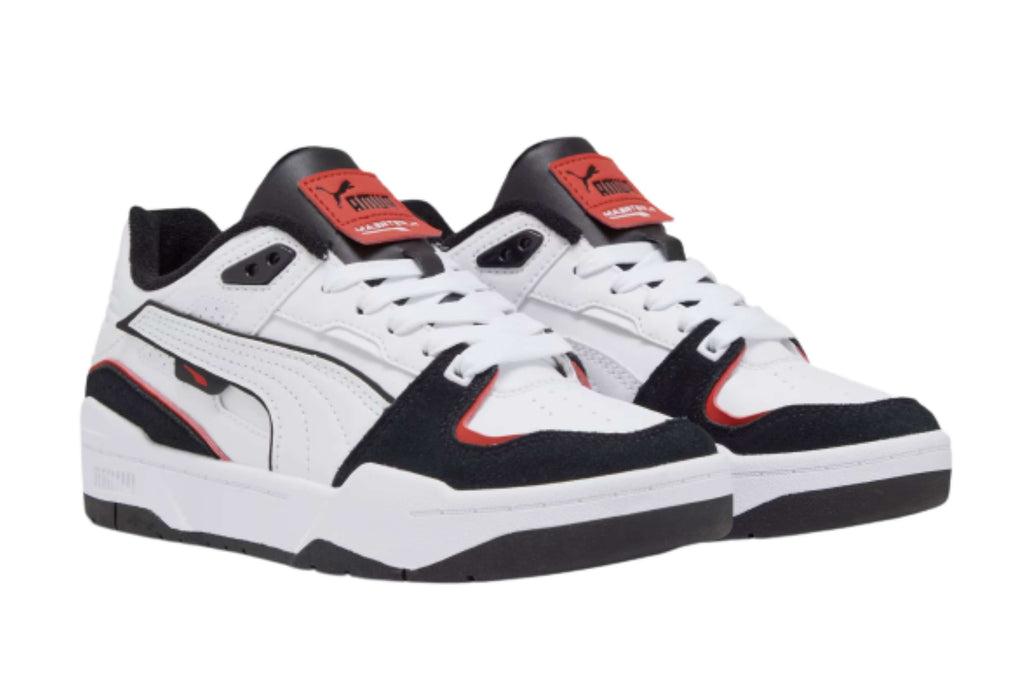 Scarpe Puma sneaker Slipstream BBall Jr white/ black Z24PU09 394337_01
