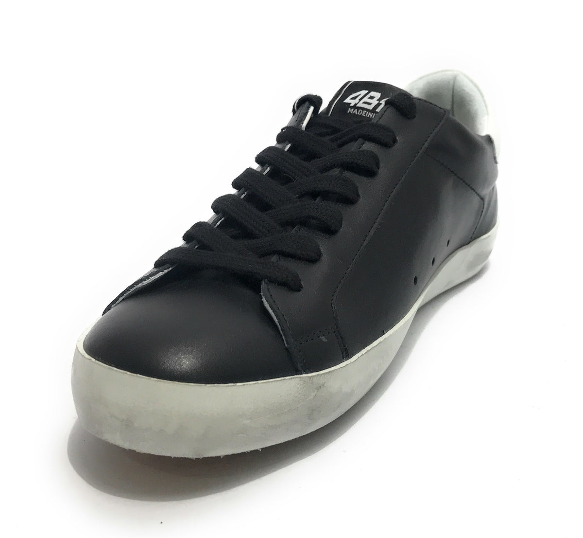 Scarpe uomo 4B12 sneakers in pelle black/ white U24QB17 SUPRIME-U.C01