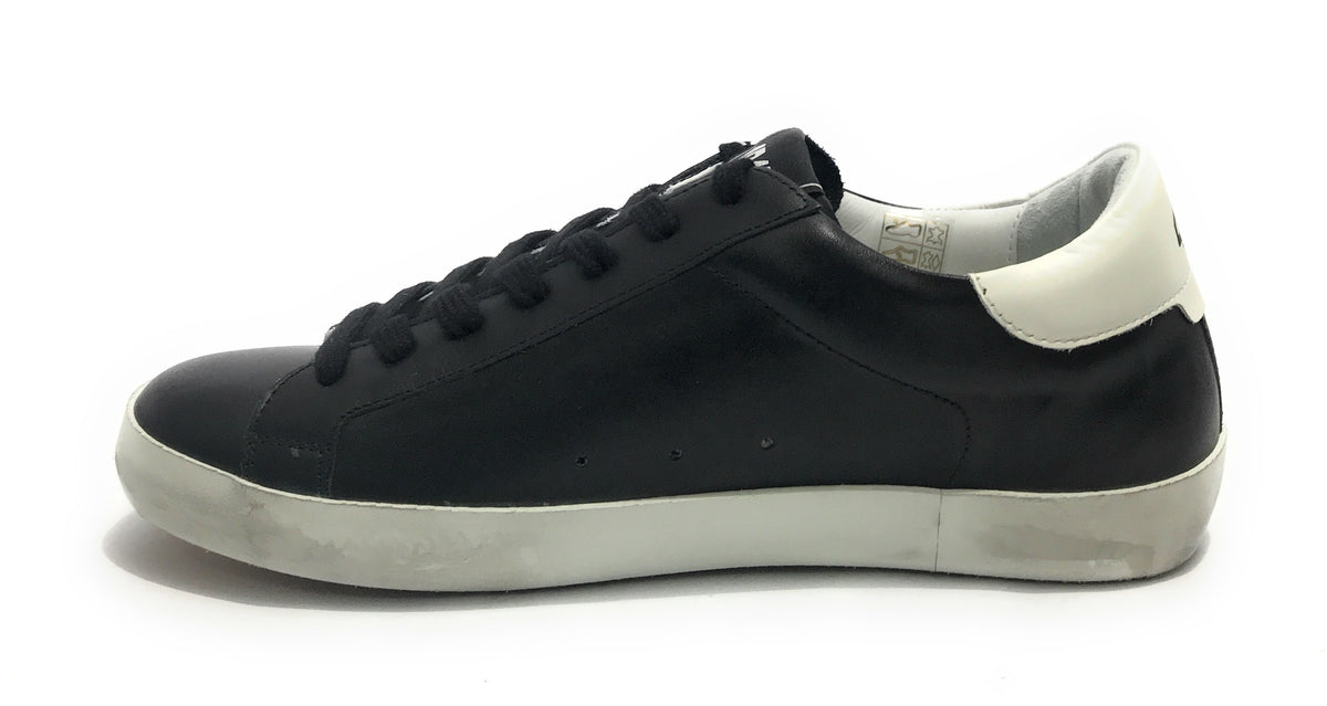 Scarpe uomo 4B12 sneakers in pelle black/ white U24QB17 SUPRIME-U.C01