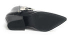 Scarpe donna Guess stivaletto texano Hermine in pelle nero D24GU47 FL7HRMLEA10