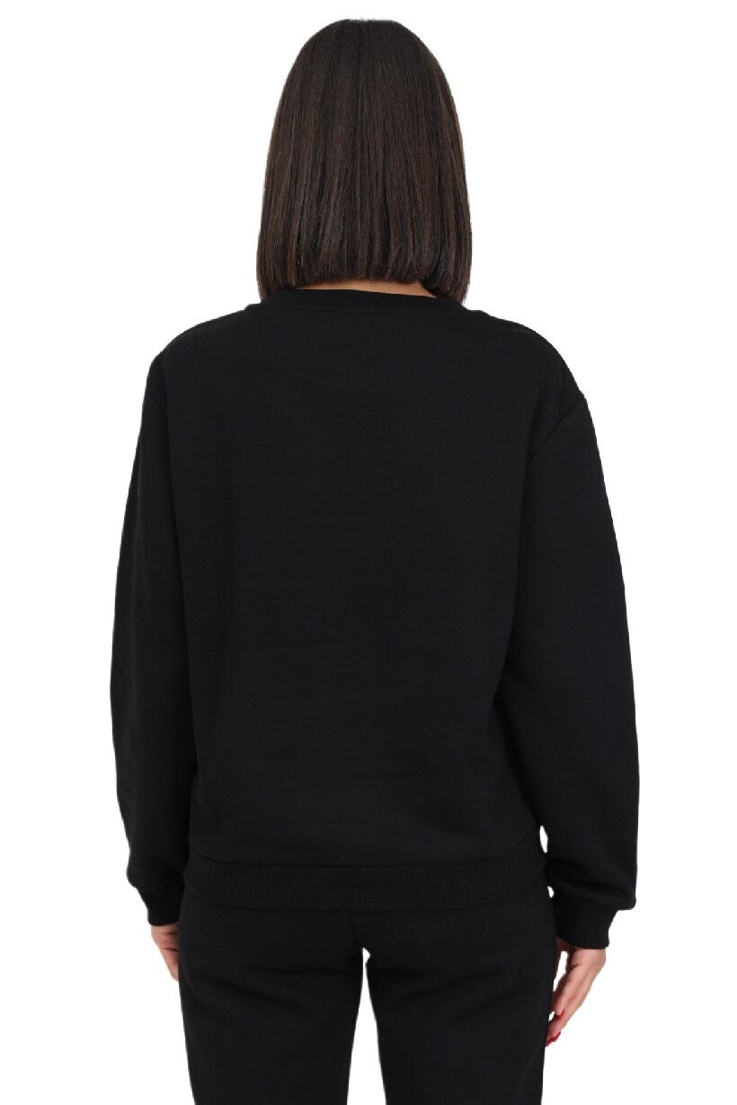 Felpa donna Moschino nero con logo E24MO18 V6A1707