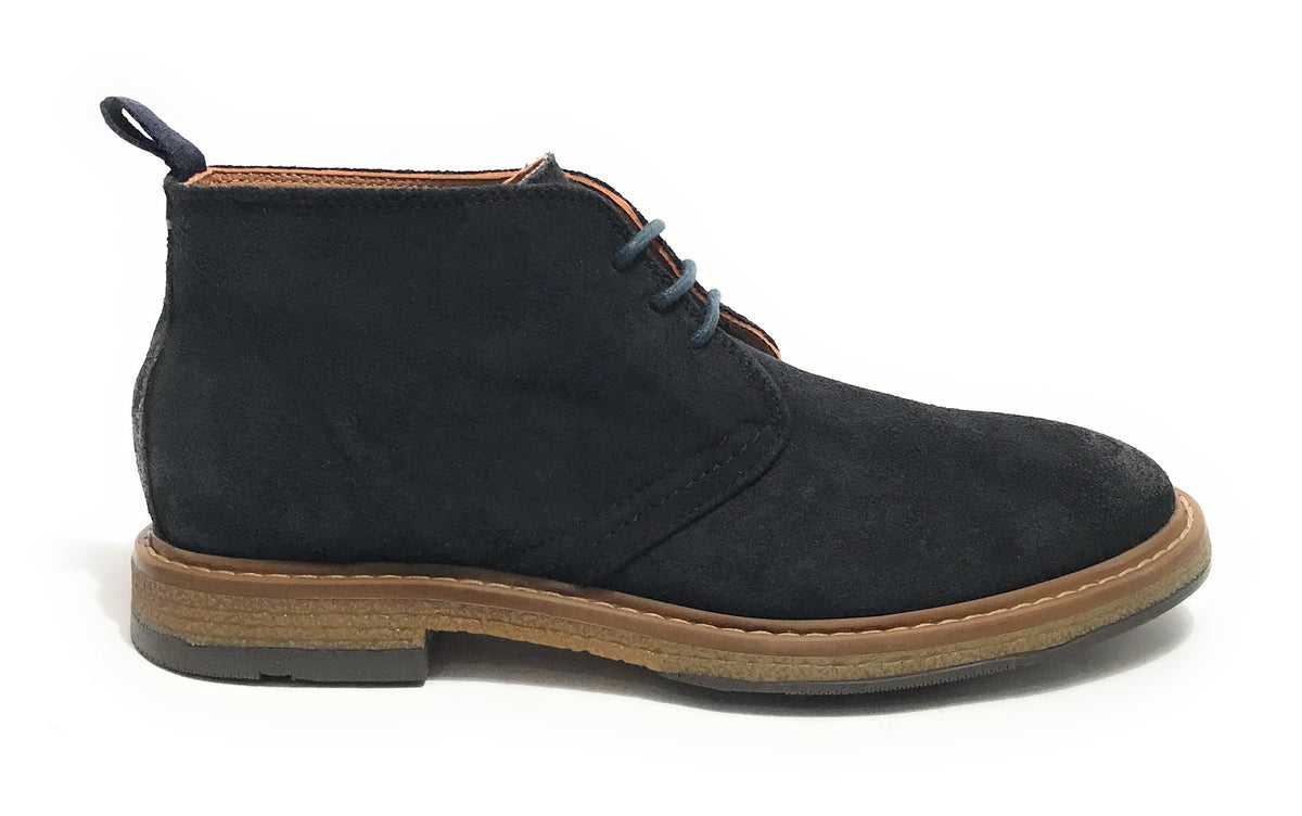Polacchino uomo  in pelle scamosciata navy U24EL07 1006