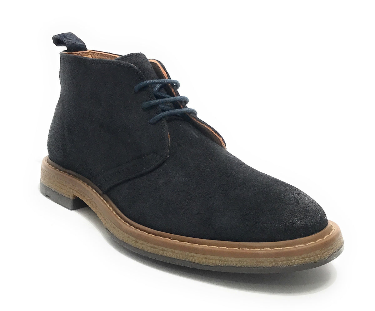 Polacchino uomo  in pelle scamosciata navy U24EL07 1006