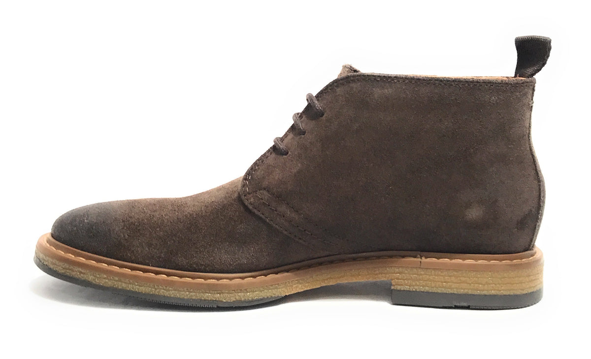 Polacchino uomo  in pelle scamosciata dark brown U24EL09 1006
