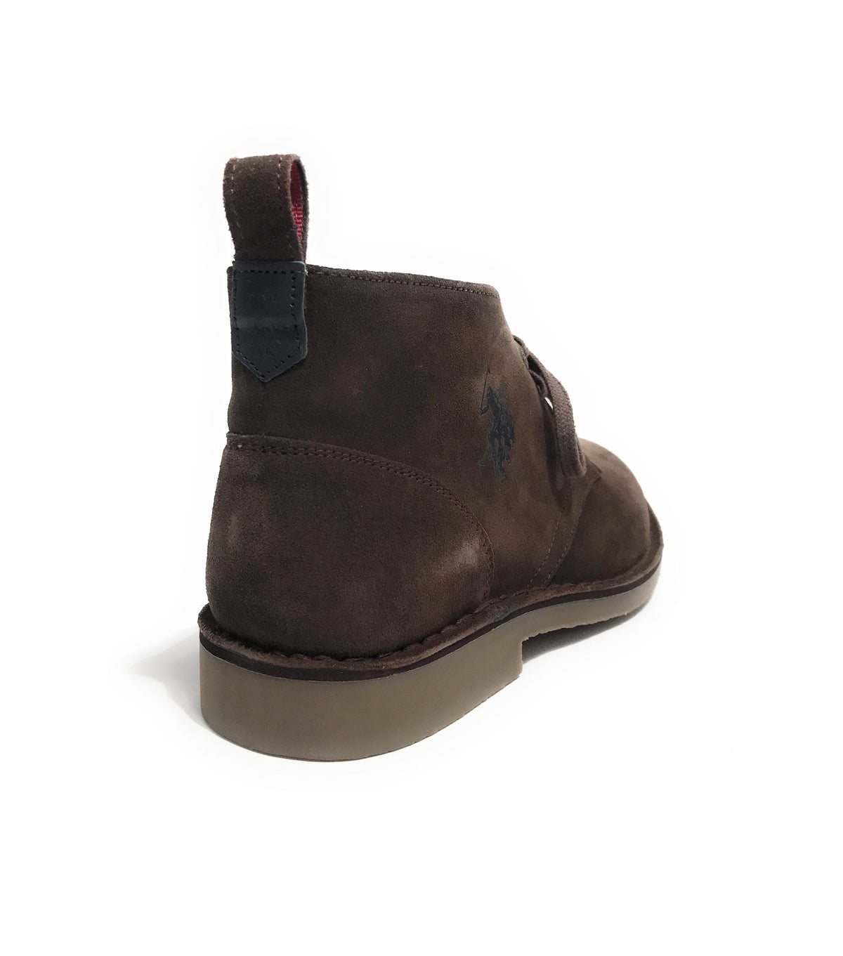 Polacchino uomo Us Polo MUST005M in pelle scamosciata marrone U24UP20