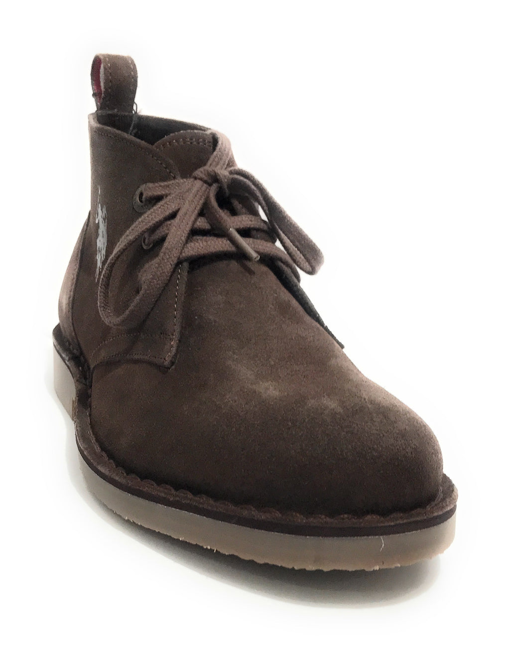 Polacchino uomo Us Polo MUST005M in pelle scamosciata marrone U24UP20