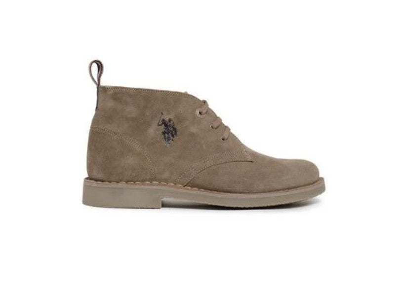 Polacchino uomo Us Polo MUST005M in pelle scamosciata beige U24UP19