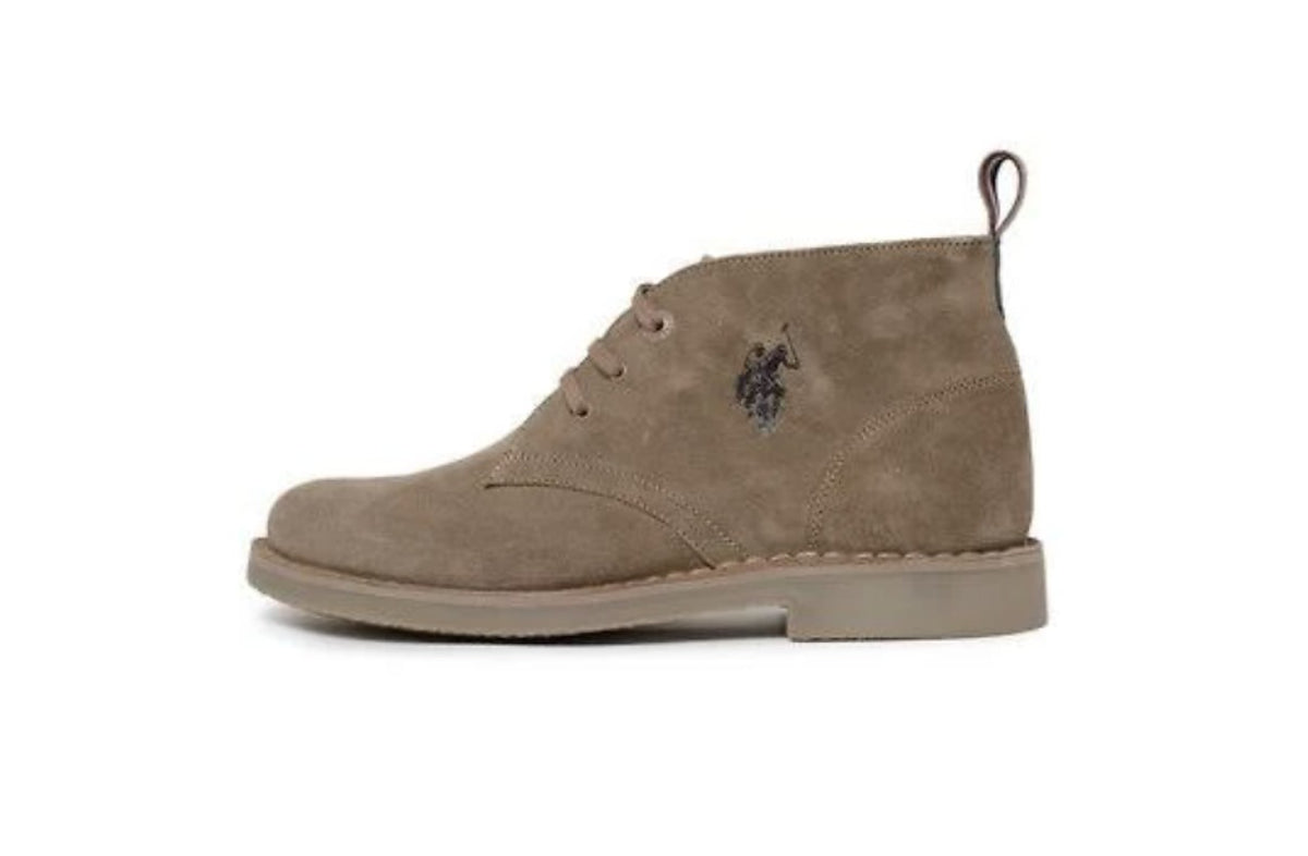 Polacchino uomo Us Polo MUST005M in pelle scamosciata beige U24UP19