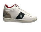 Scarpe U.S. Polo sneaker alto Tymes007 in ecopelle white uomo U24UP30