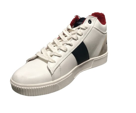 Scarpe U.S. Polo sneaker alto Tymes007 in ecopelle white uomo U24UP30