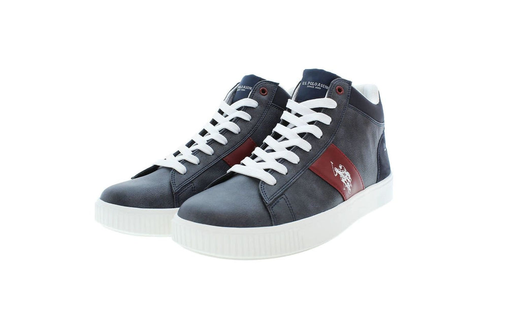 Scarpe U.S. Polo sneaker alto Tymes005 in ecopelle dark blue uomo U24UP26