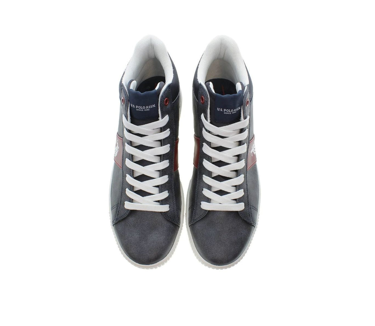 Scarpe U.S. Polo sneaker alto Tymes005 in ecopelle dark blue uomo U24UP26