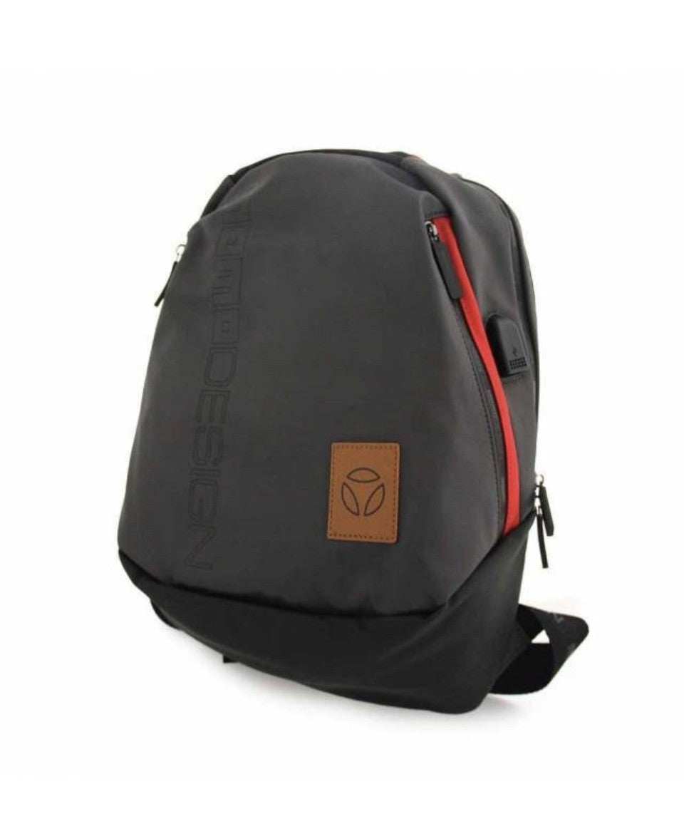 Borsa MOMO Design uomo zaino con porta usb grigio UB24MM05 MO-02IC
